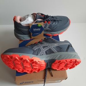 ❤🤍Asics , Gel-Venture women sneakers, Size: 8, NWT, Colors Gray & Salmon Pink.